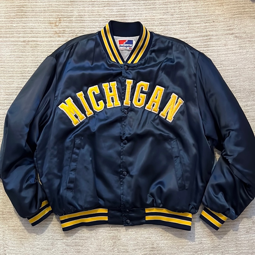 Vintage University of Michigan Bomber Jacket